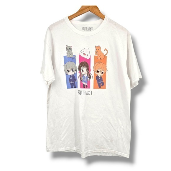 Fruits Basket Other - Fruits Basket Anime Graphic Tee Crunchyroll White T-Shirt Size L